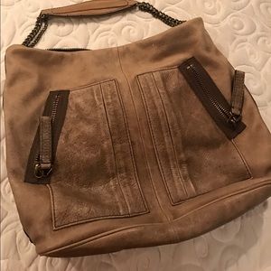 J Crew leather hobo bag