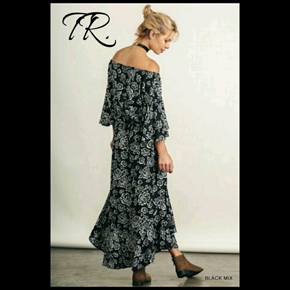 🌴BLACK Floral Maxi - Picture 4 of 7