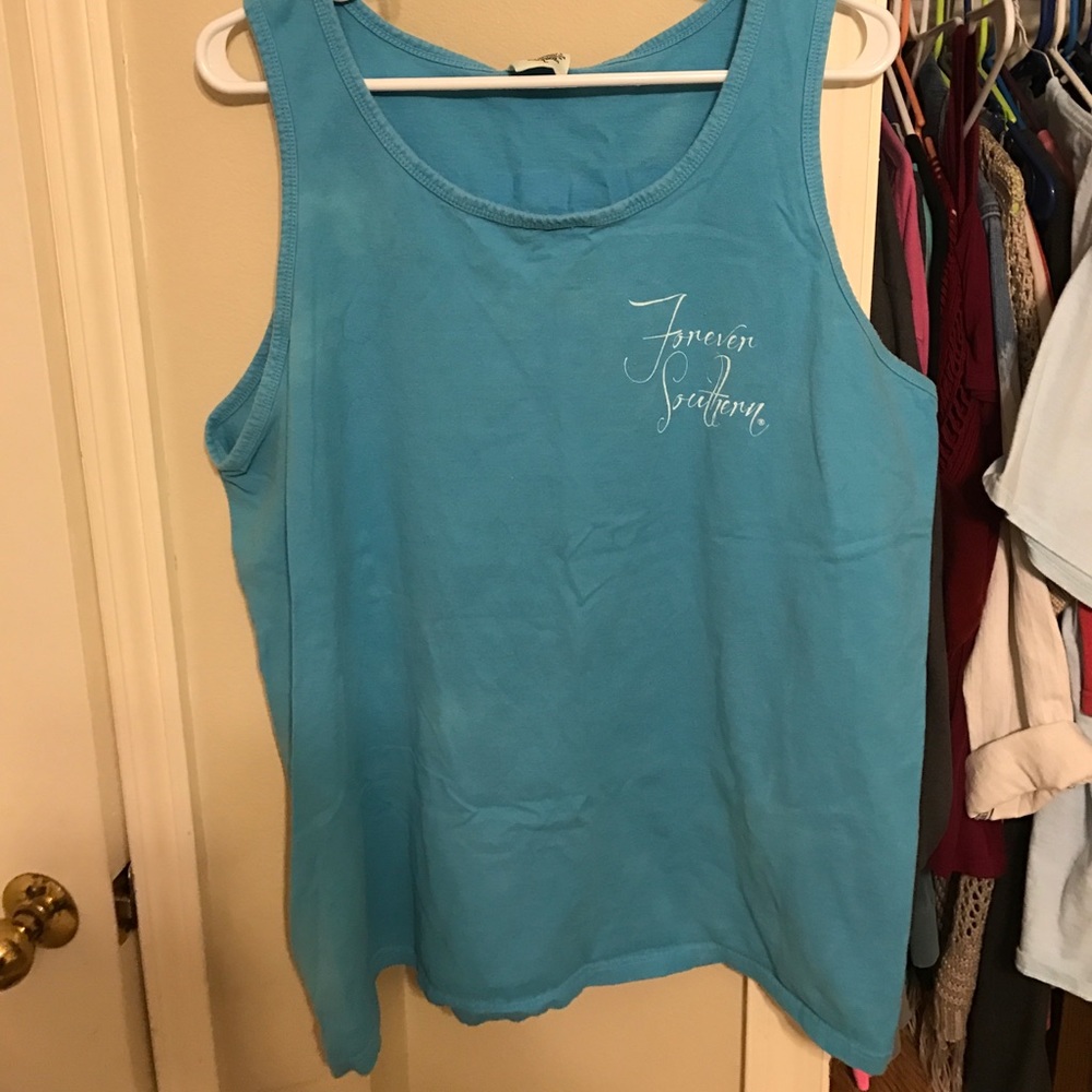 Blue tank