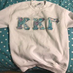 Kappa Kappa Gamma letter sweatshirt