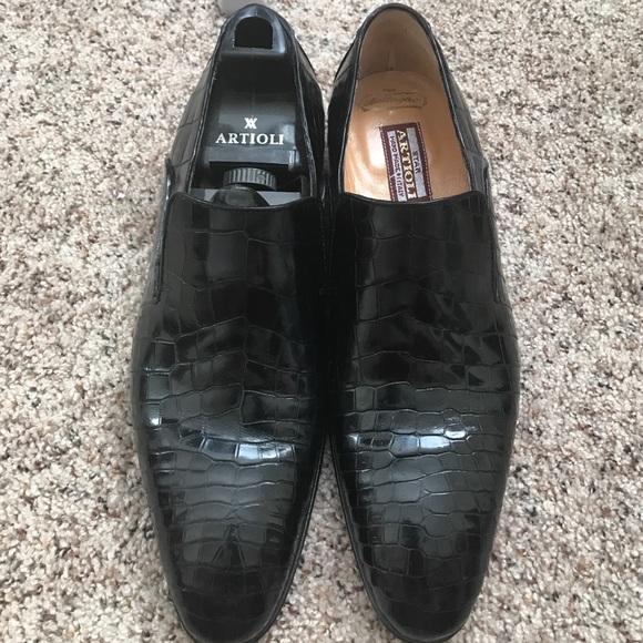 Artioli crocodile shoes clearance