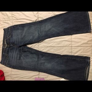 Dark flare jeans