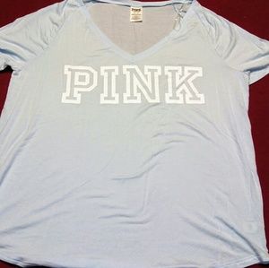 NWT PINK VS short sleeve V neck