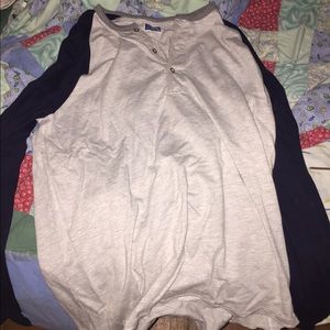 Selling this JCREW long sleeve grey/dark blue XL