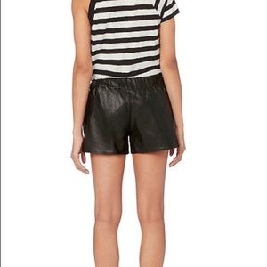 RAG AND BONE LEATHER JOGGER SHORTS