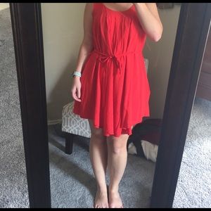 Gap Tank Dress in Poppy Red
