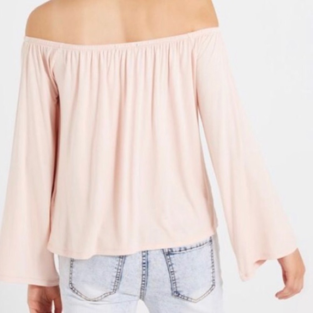 Cotton On blush long sleeve off the shoulder top - Picture 4 of 4