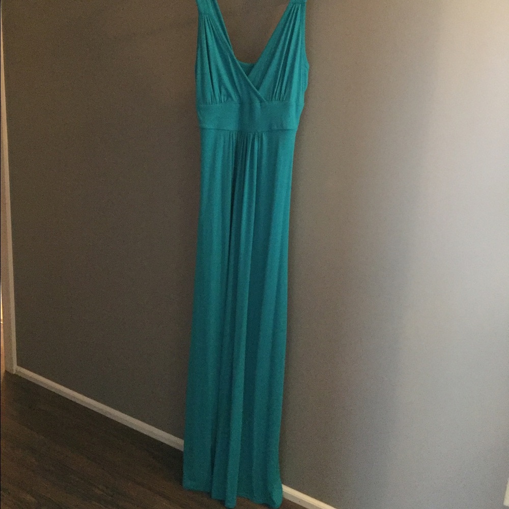 Turquoise maxi dress