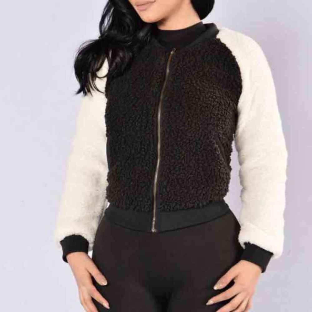Fashion nova fuzzy jacket