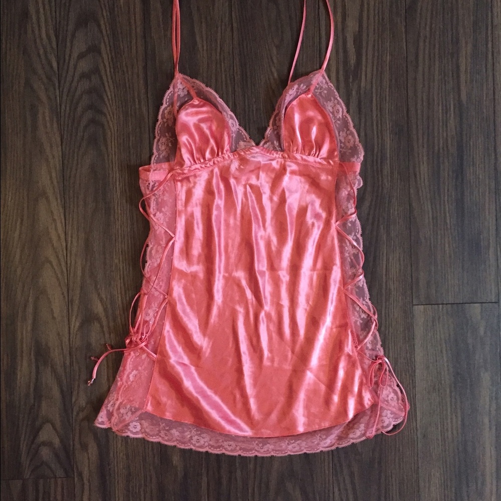 Sexy lingerie with crisscross ties on side
