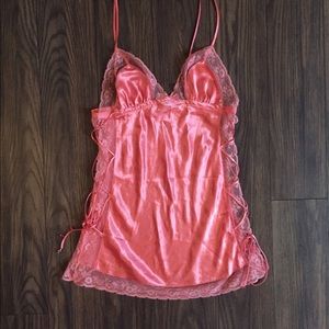 Sexy lingerie with crisscross ties on side