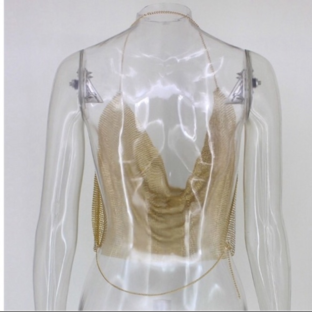 🎉Host Pick🎉 NEW! Halter Jeweled Top - Picture 7 of 8