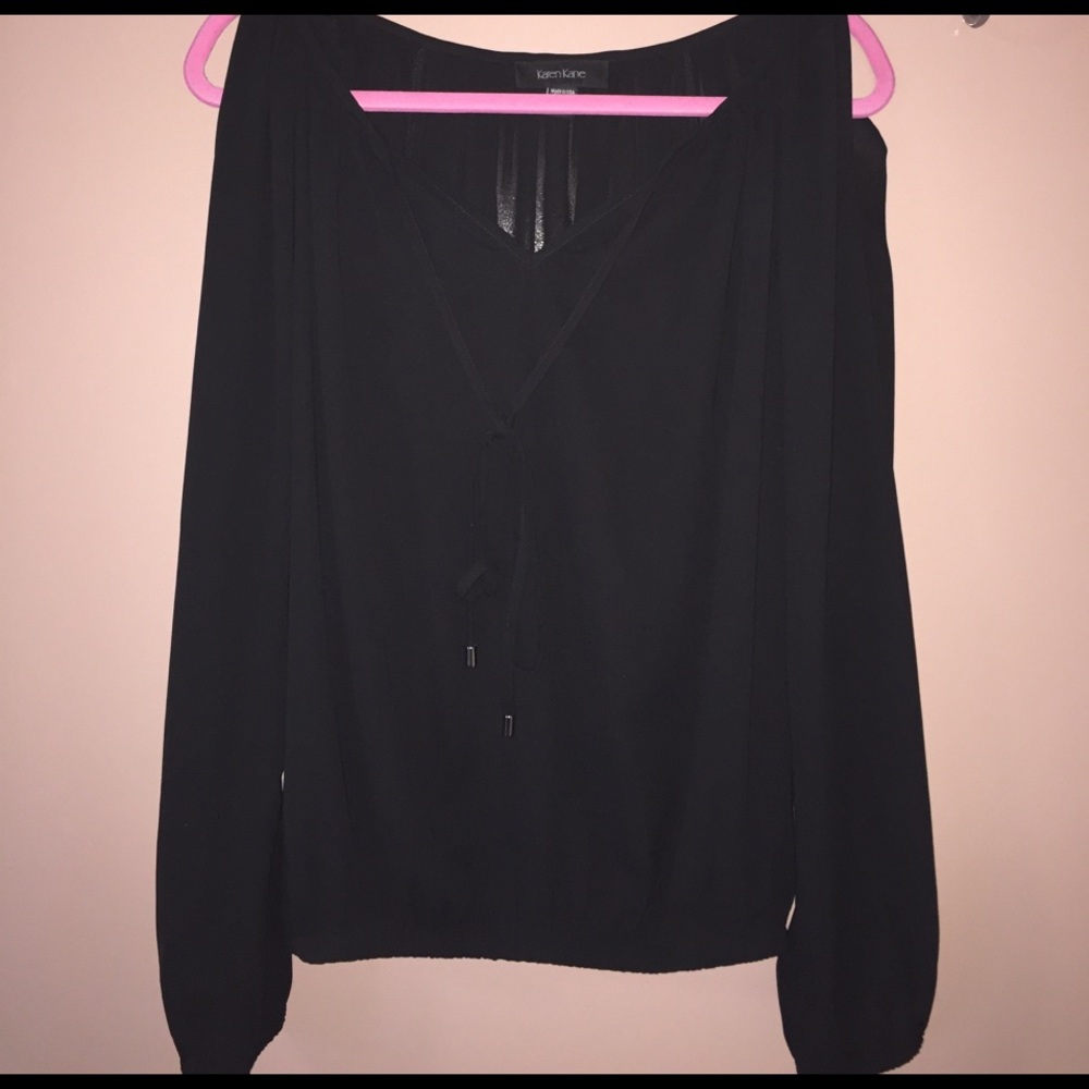 Karen Kane (Lord & Taylor) Black Blouse