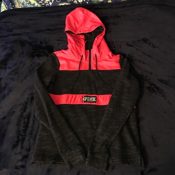 PINK Victoria's Secret Sweaters - Victoria's Secret Pink quarter zip hoodie