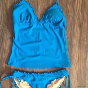 Bright blue Tankini