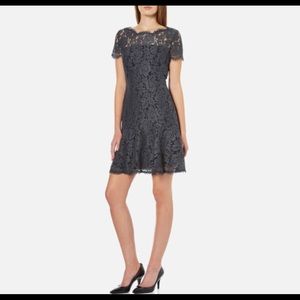 Diane von Furstenberg FIFI lace dress, color grey