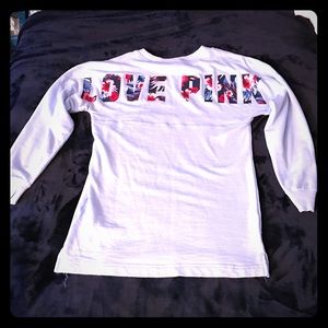 Victoria's Secret Pink varsity crew sweater