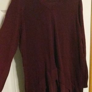 Torrid Sweater with flouncy ruffle bottom