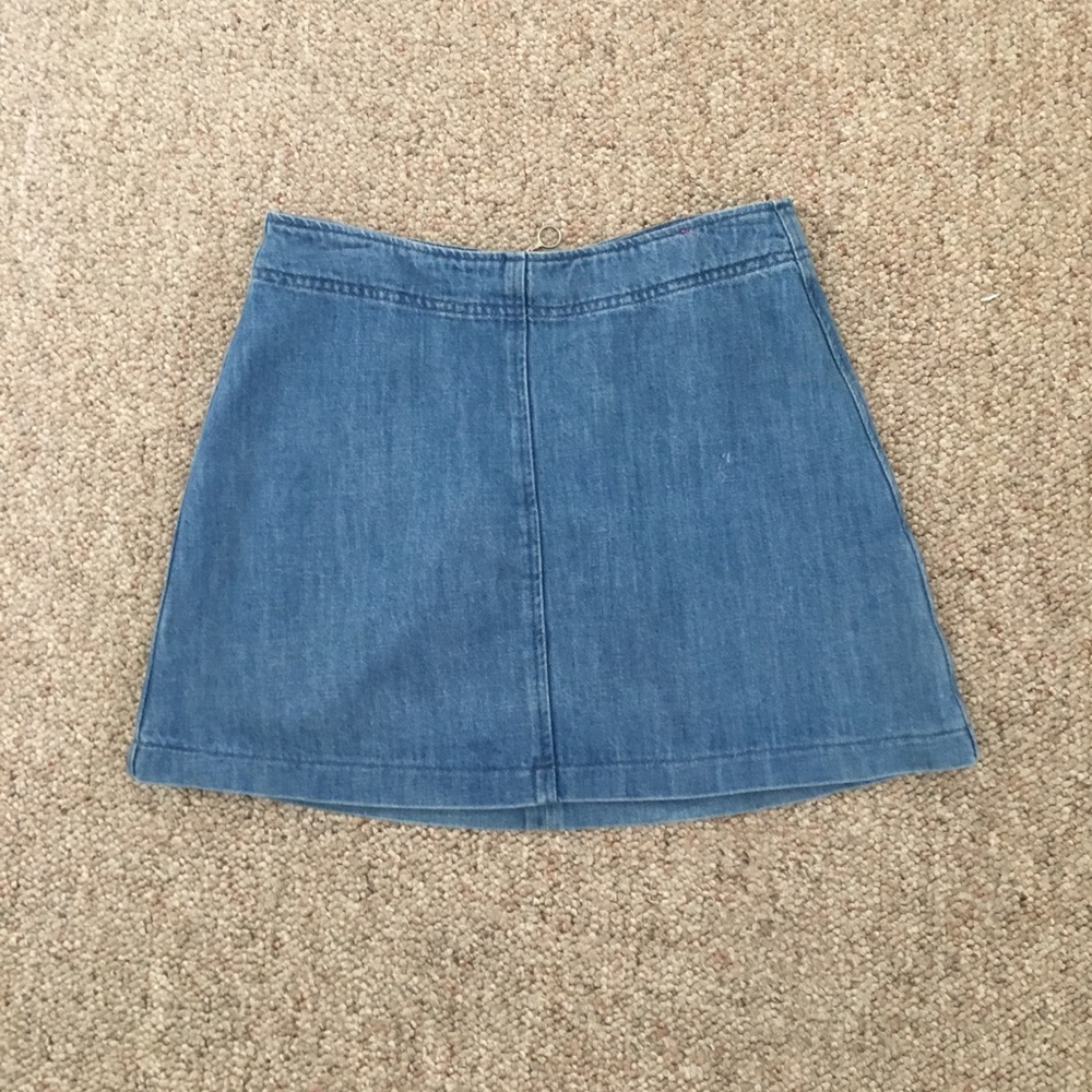 Denim mini skirt