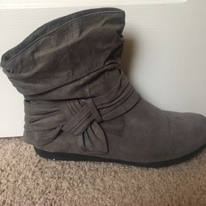 Grey booties