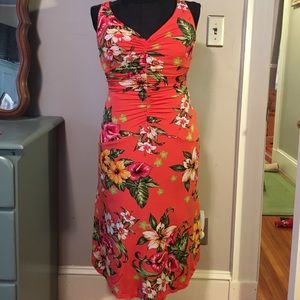 Karen Millen Tropical Floral Knit Dress