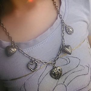 ❤Heart charm necklace