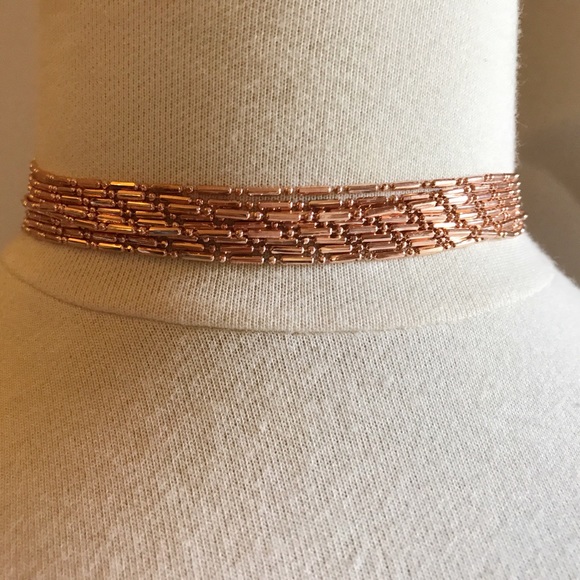 Jewelry - SOLD!!!!!!Multi layer rose gold choker