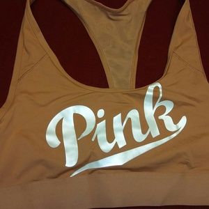 NWT VS PINK logo sports bra