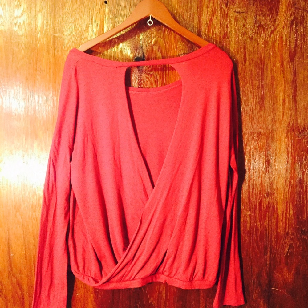 Rock Rose Classic. Open Back Long Sleeve.