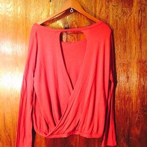 Rock Rose Classic. Open Back Long Sleeve.