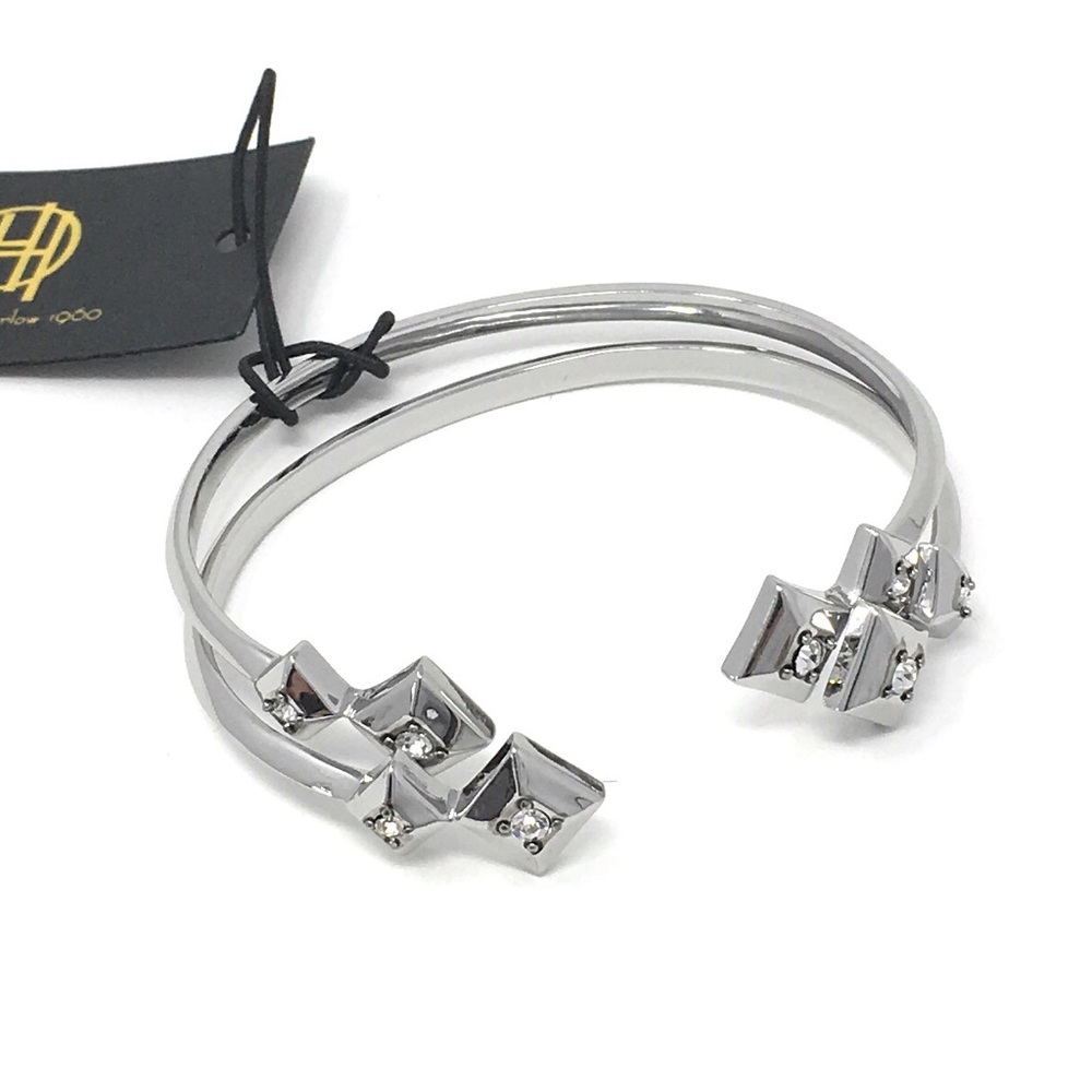 House of Horlow 1960 Silver Lyra Cuff Set - Picture 2 of 3