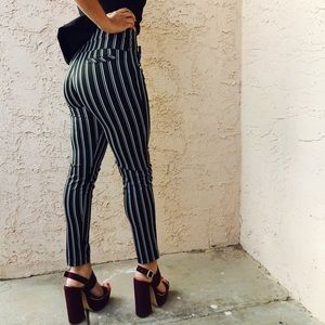 🌼WHITE STRIPPED SILK PANTS🌼