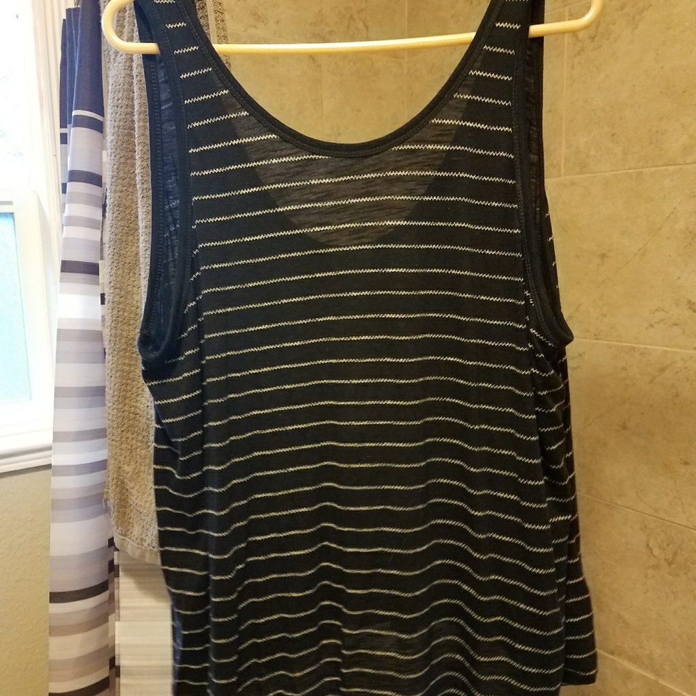 Black and white tank