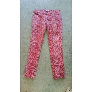 Tripp pink leopard print skinny jeans