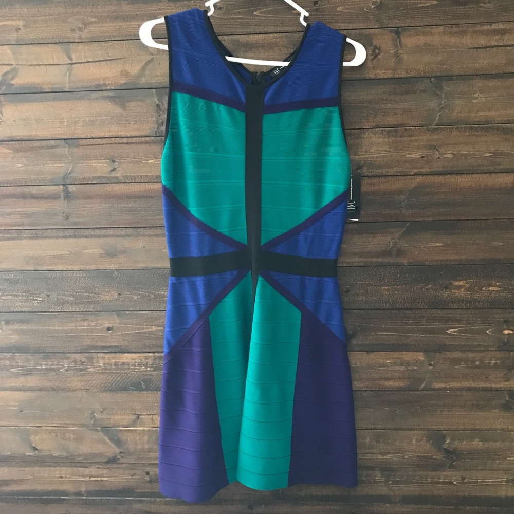 I•N•C  Voltage Colorblock Dress