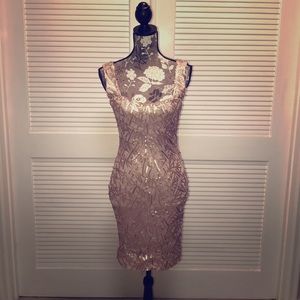 GOLD SEQUINS DRESS