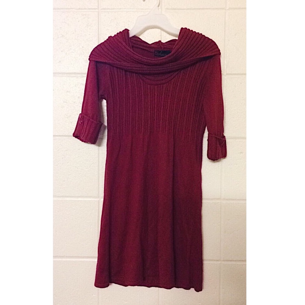 Form fitting red dress