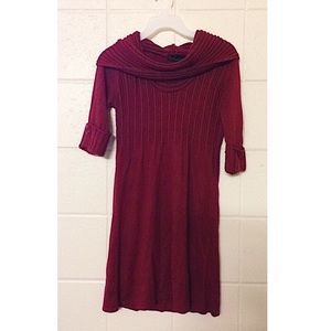 Form fitting red dress