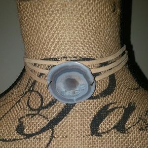 Agate Slice Choker