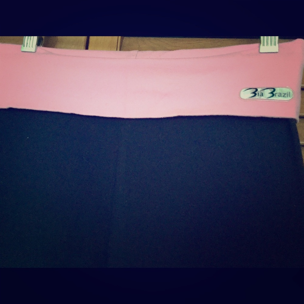 Bia Brazil Pink Fold-Over Top Pants