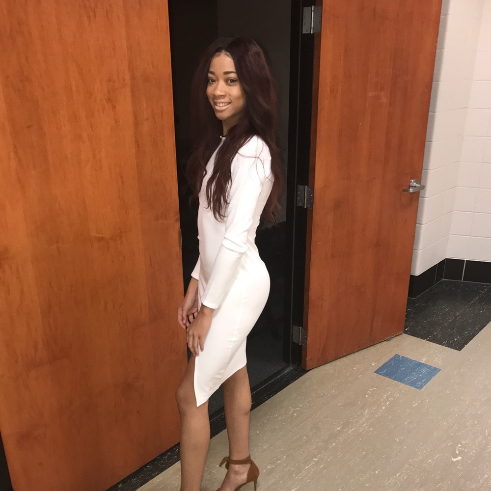 Bodycon white dress!