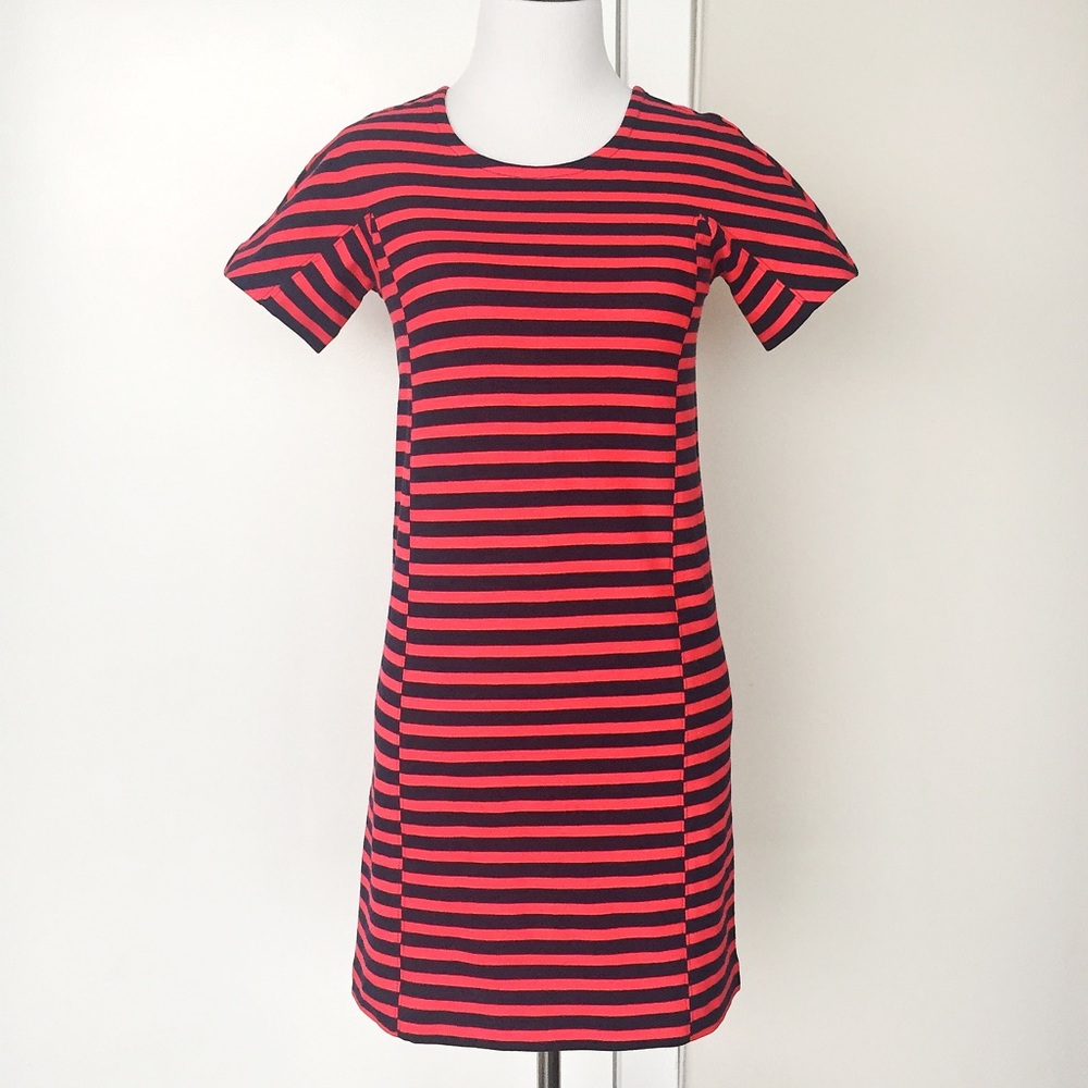 NWT J.Crew Striped T-Shirt Dress