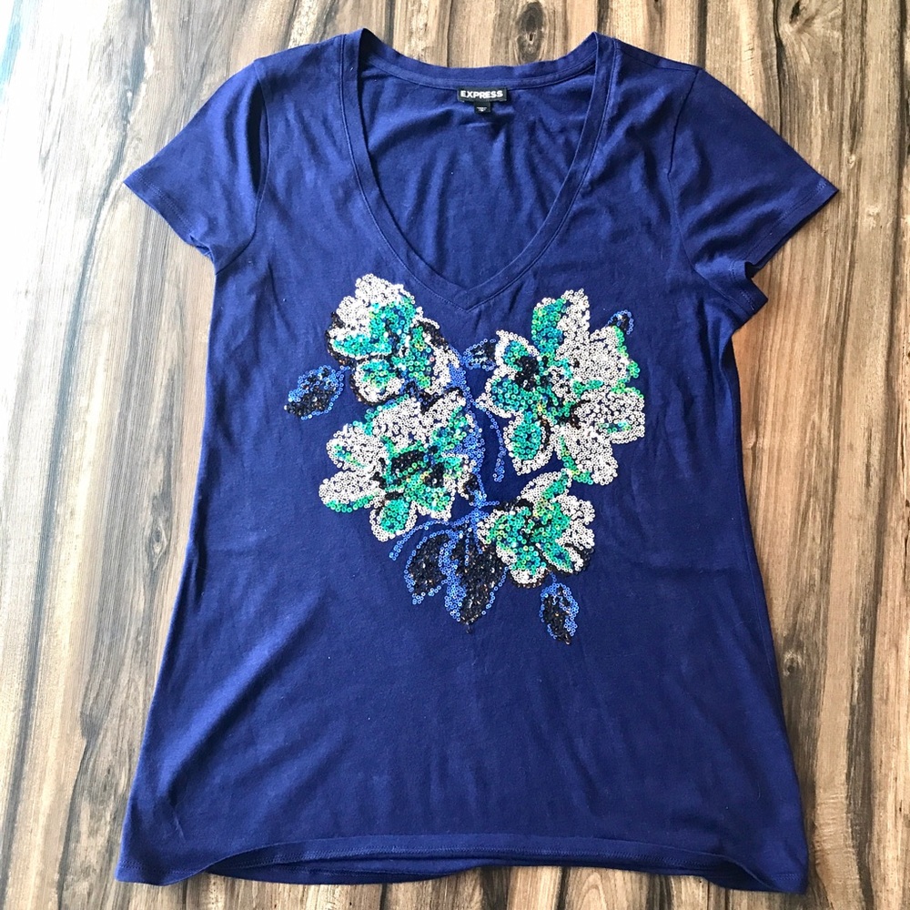 Sequined Express tee