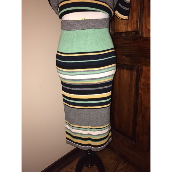 H&M Midi Striped Skirt - Picture 1 of 4