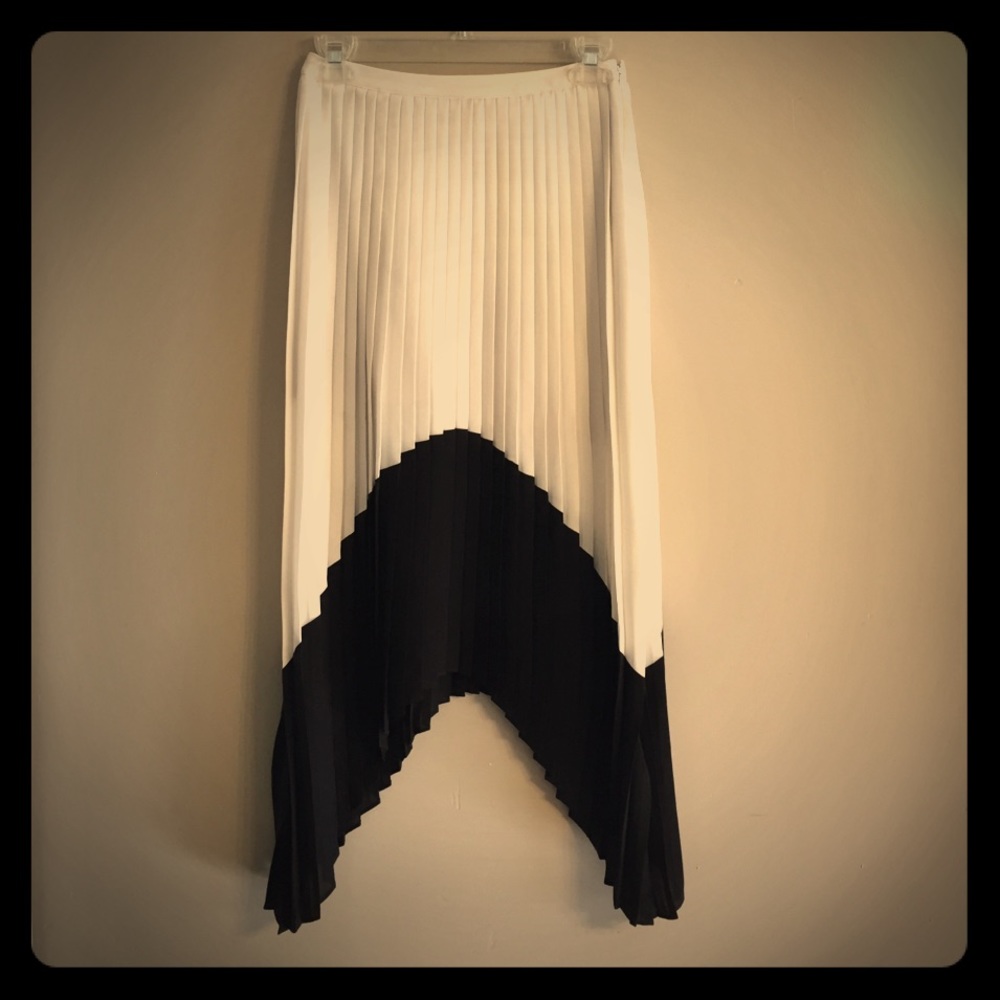 Express color block skirt