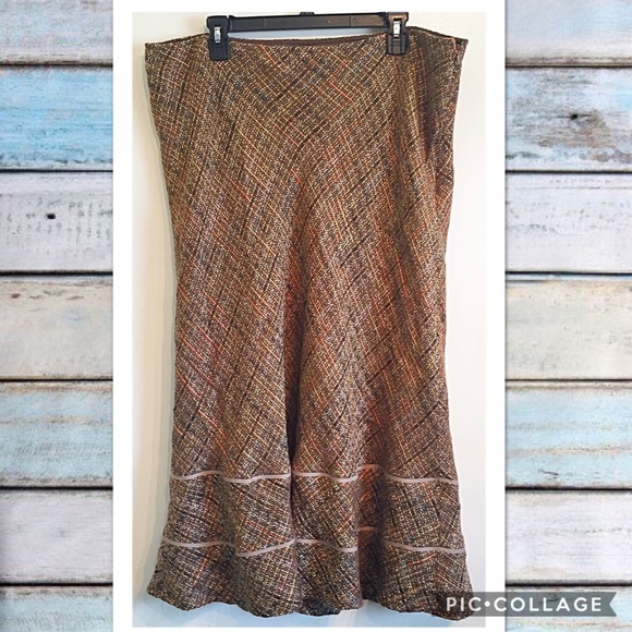 Ashley Stewart Dresses & Skirts - 🎃5for$25🎃Tweed Mermaid Trumpet Skirt