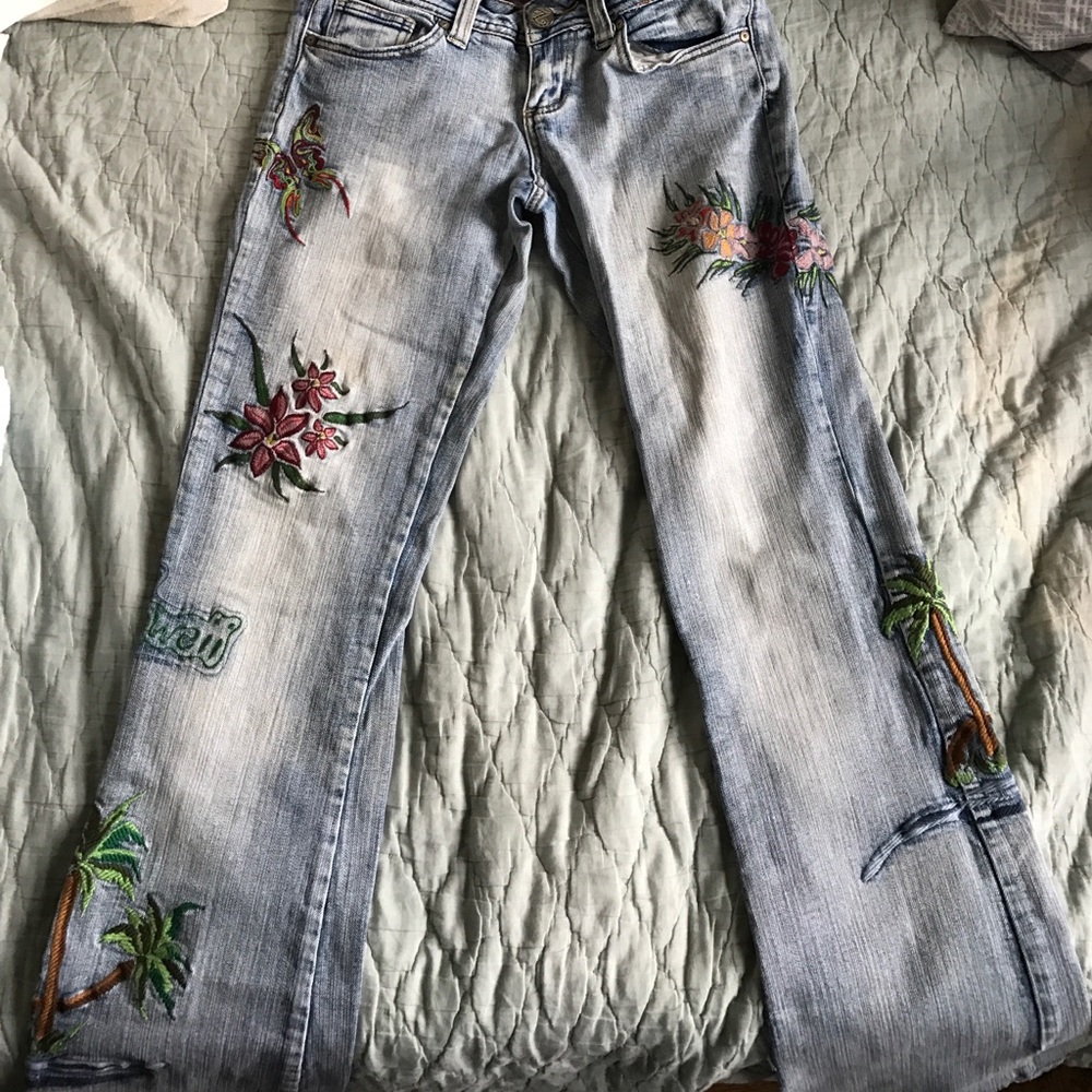 Hawaii themed jeans