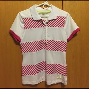 Women's UnderArmour golf polo shirt size Large.
