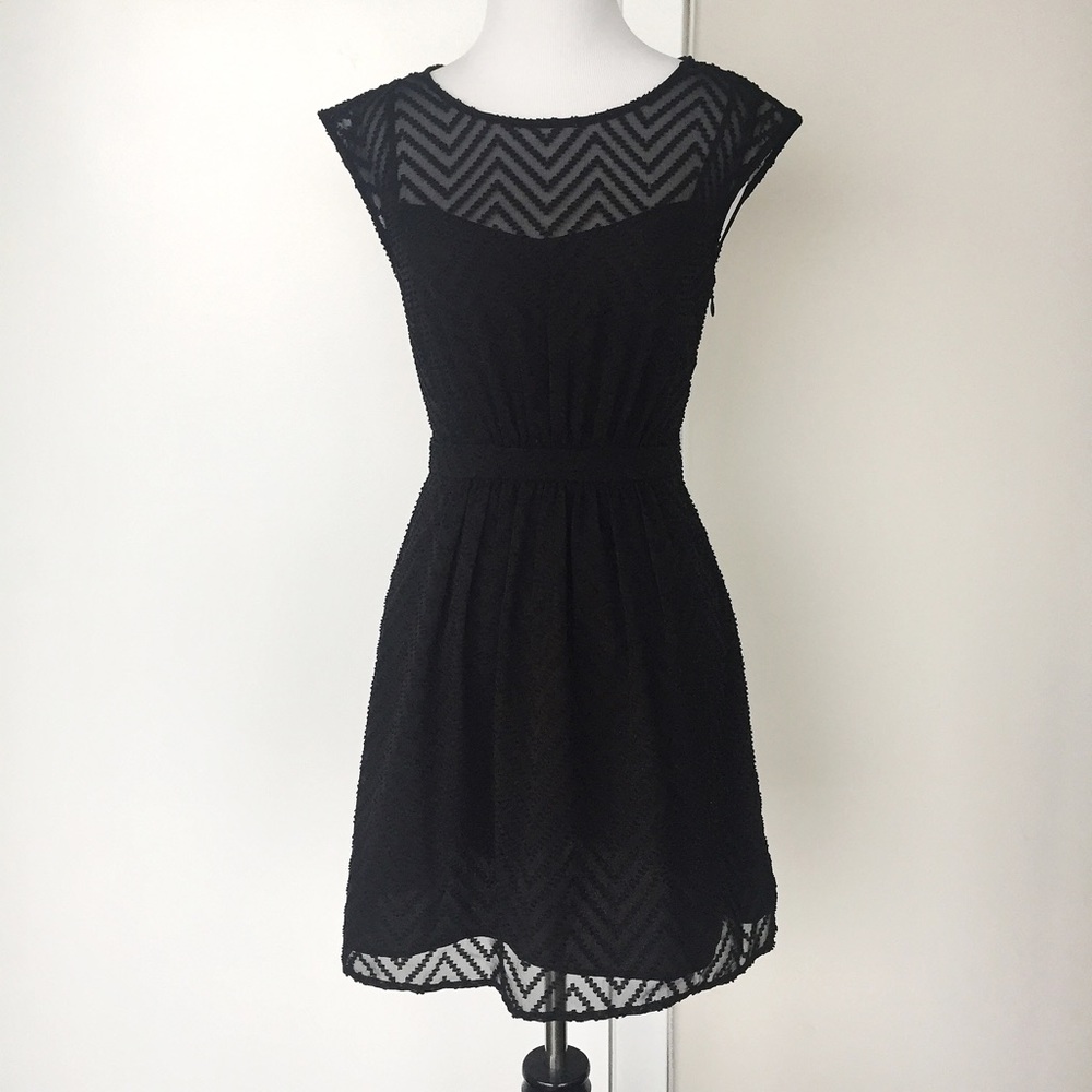 NEW J.Crew Sleeveless Chiffon Dress in Zigzag