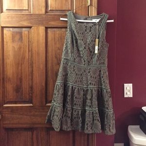 Lauren Conrad olive green dress